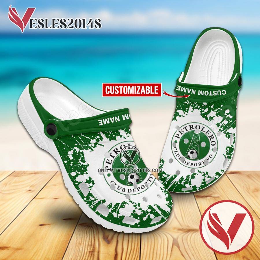 Club Petrolero Crocs Clogs, Unique Footwear For Fans