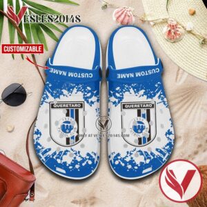 Club Querétaro Logo Custom Crocs Clogs, Unique Footwear For Fans 1