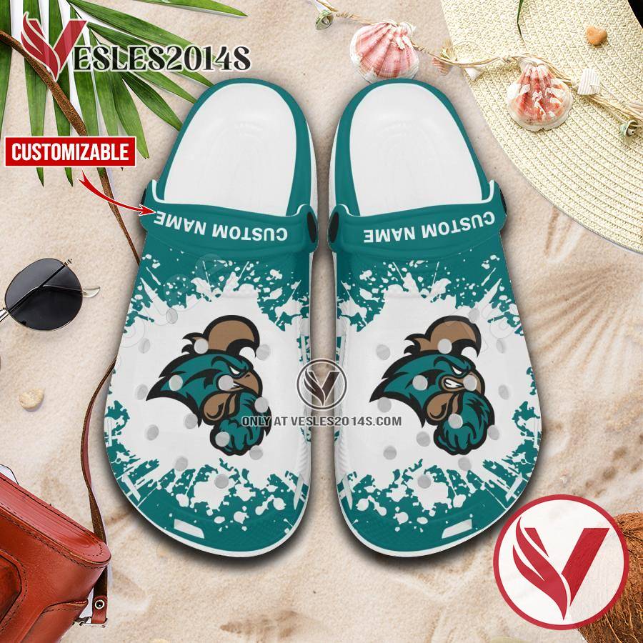 Coastal Carolina Logo Custom Crocs Clogs, Unique Footwear For Fans 1