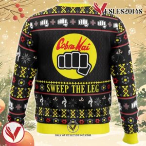 Cobra Kai Sweep The Leg Karate Kid Ugly Christmas Sweater, Unique Christmas Gift For Fans - Vesles2014S 1