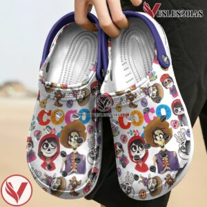 Coco Disney Cartoon Crocs Crocband Clogs Shoes Comfortable For Men Women and Kids Style 1, Unique Gift From  Vesles2014S 3