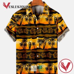 Coconut Tree Print Casual Breathable Hawaiian Shirt, Best Gifts For Summer Vesles2014S 3