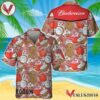 Coconuts Tropical Beach Budweiser Hawaiian Shirt, Best Summer Gifts For Fans - Vesles2014S