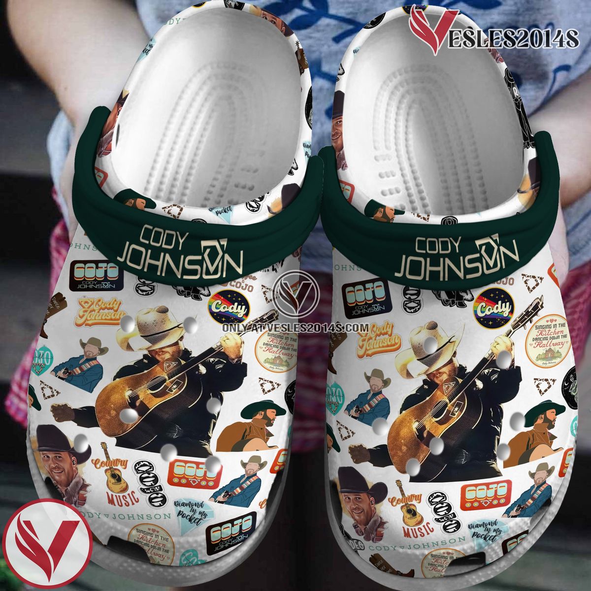 Cody Johnson Music Crocs Crocband Clogs Shoes, Unique Gifts For Fans Style 2 - Vesles2014S