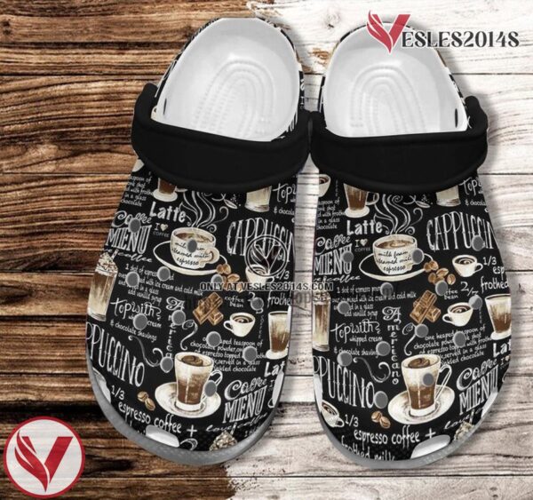 Coffee Cappuccino Lover Shoes Gift Men Women- Coffee Worker Shoes Croc Clogs, Unique Gift From  Vesles2014S