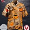 Coffee Time Print Short Sleeve Hawaiian Casual Shirt Vesles2014S