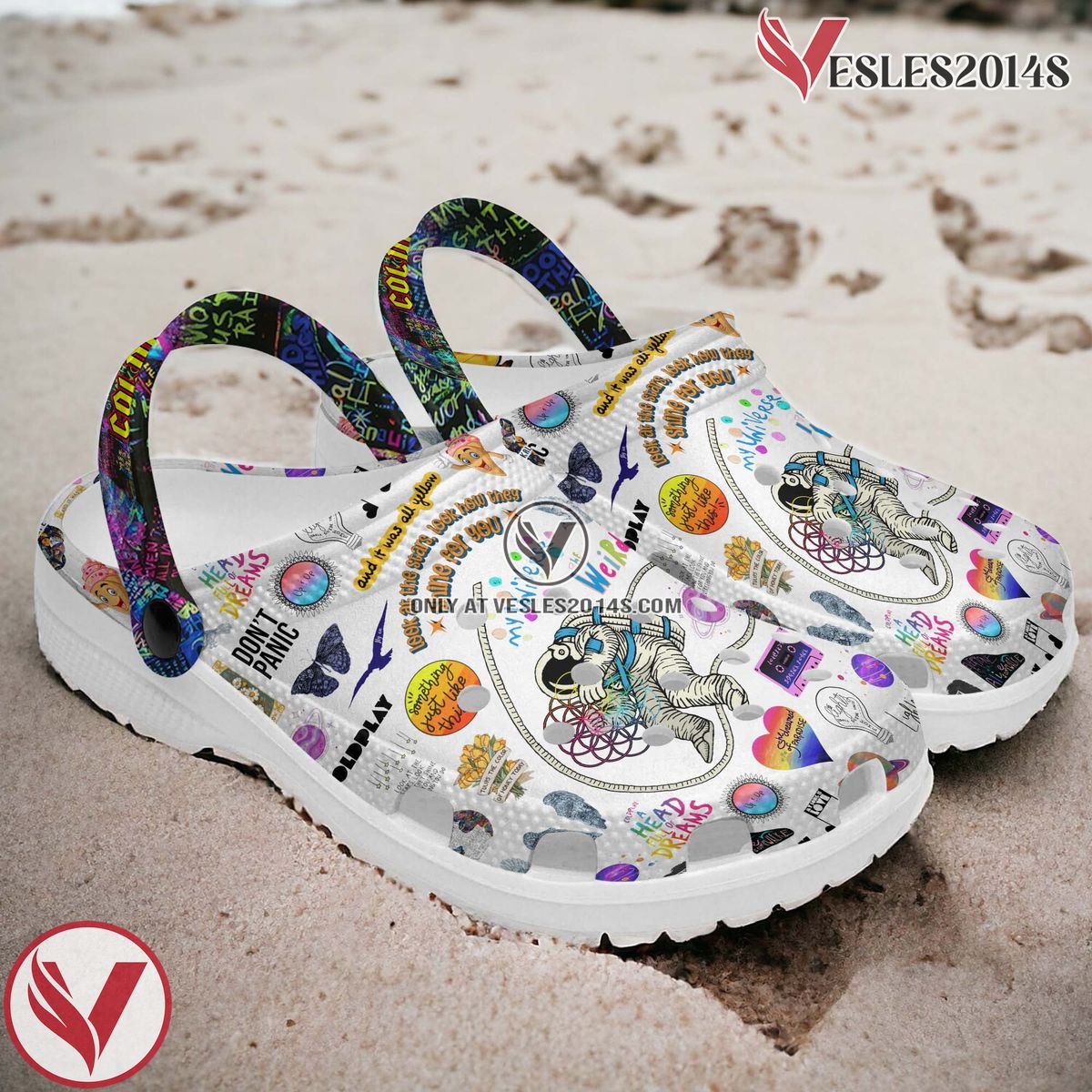 Coldplay Music Crocs Crocband Clogs Shoes, Unique Gifts For Fans Style 1 - Vesles2014S 2