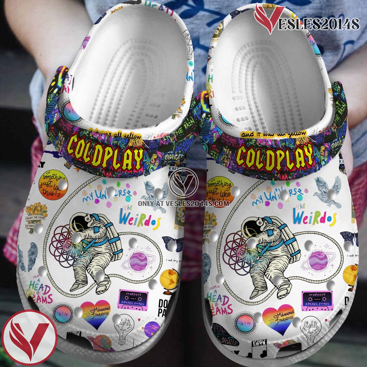 Coldplay Music Crocs Crocband Clogs Shoes, Unique Gifts For Fans Style 1 - Vesles2014S