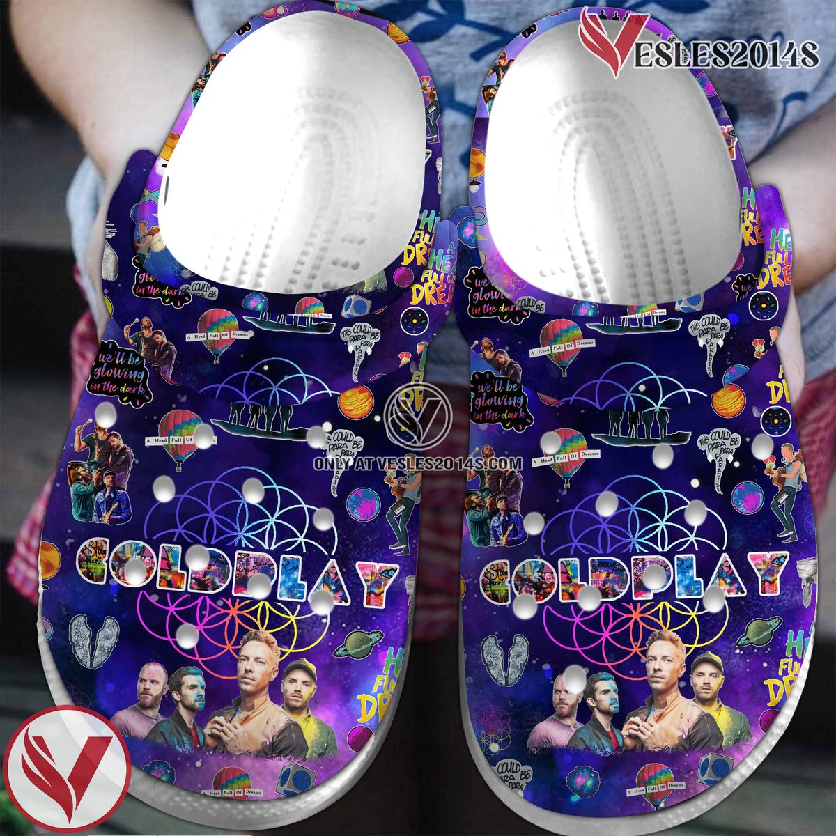Coldplay Music Crocs Crocband Clogs Shoes, Unique Gifts For Fans Style 2 - Vesles2014S