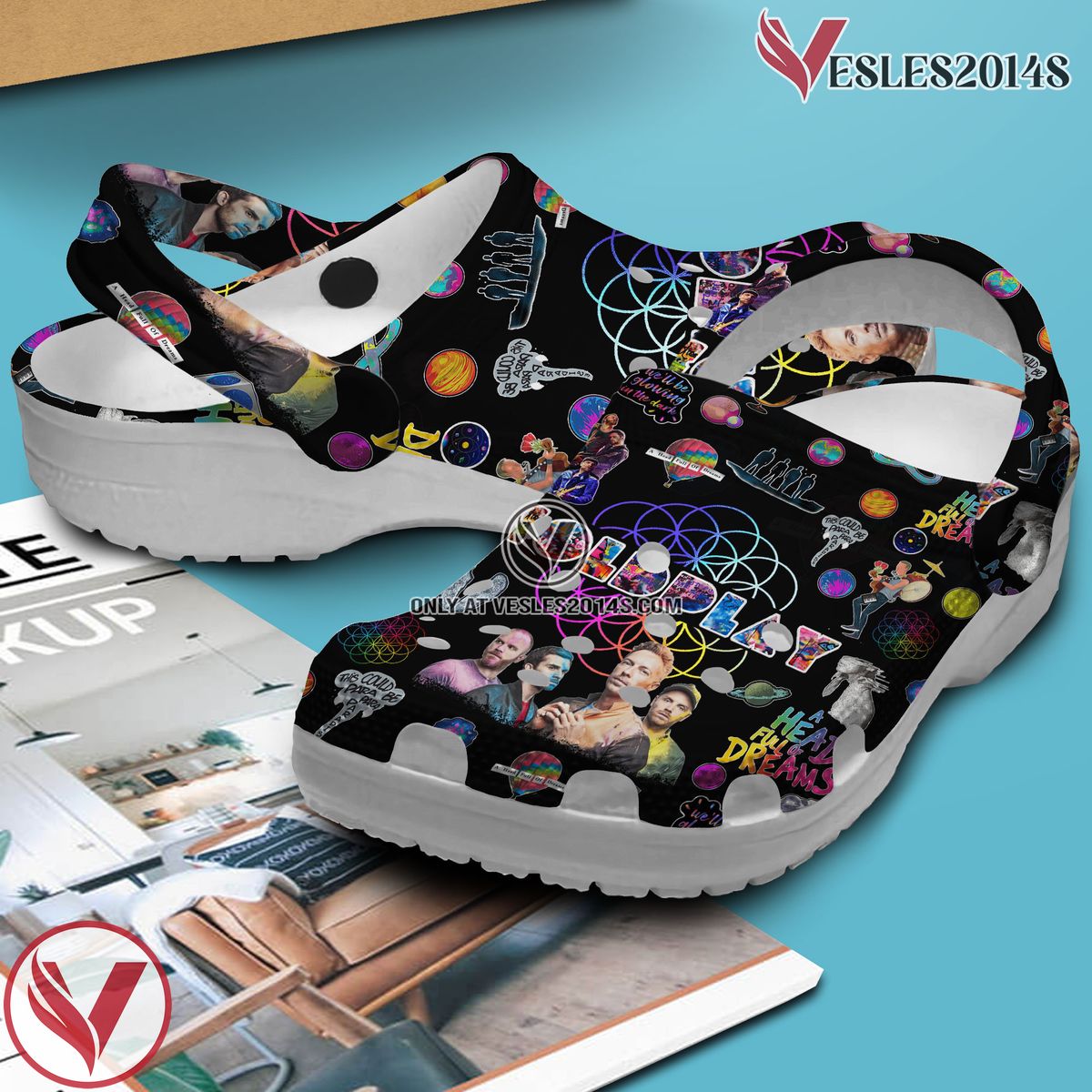 Coldplay Music Crocs Crocband Clogs Shoes, Unique Gifts For Fans Style 5 - Vesles2014S 2