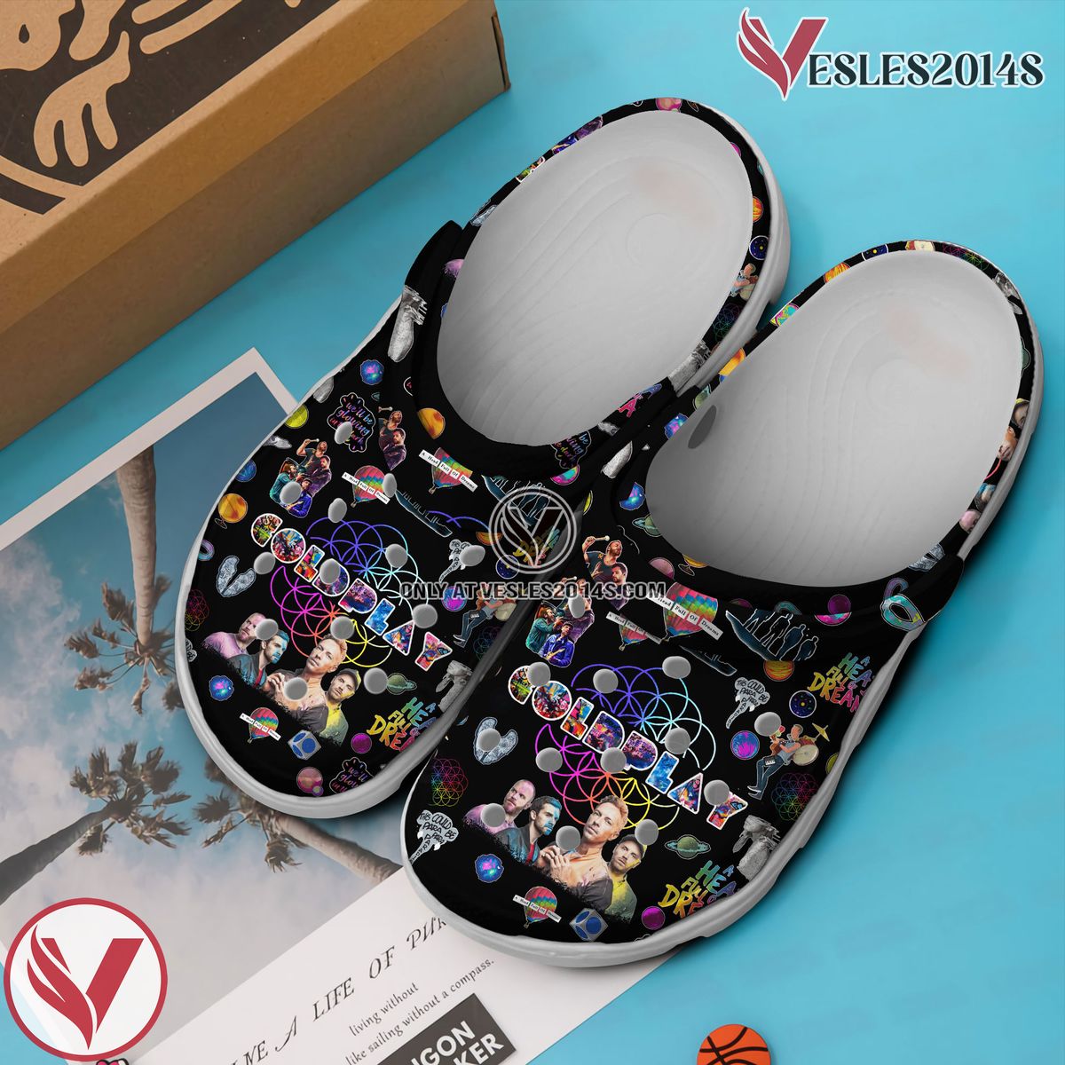 Coldplay Music Crocs Crocband Clogs Shoes, Unique Gifts For Fans Style 5 - Vesles2014S 3