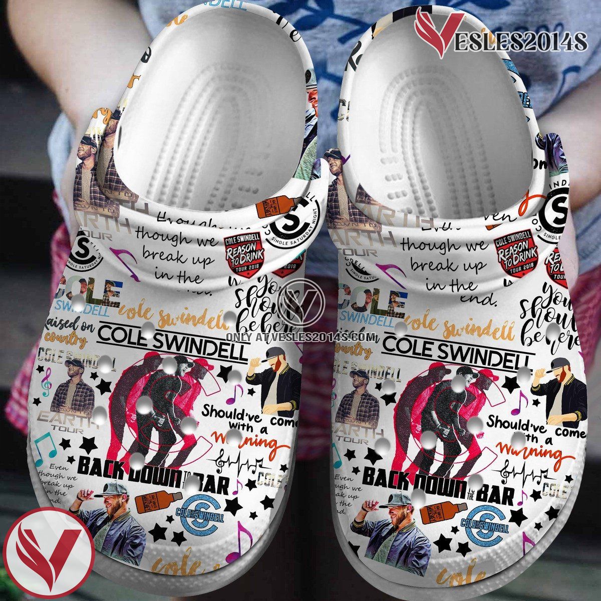 Cole Swindell Music Crocs Crocband Clogs Shoes, Unique Gifts For Fans Style 1 - Vesles2014S