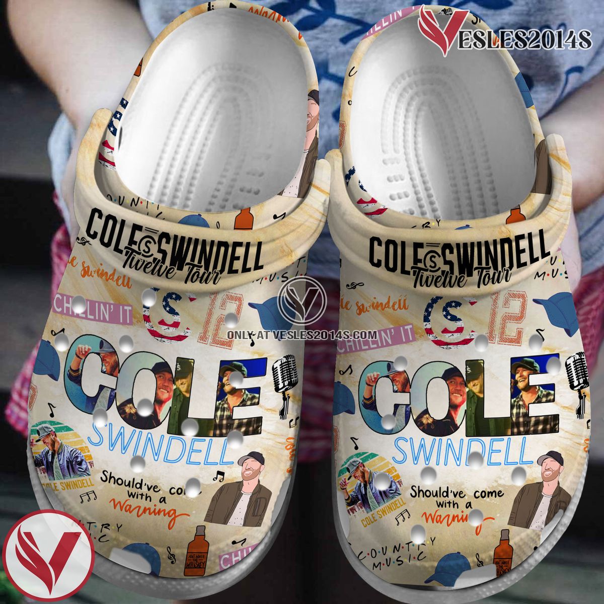 Cole Swindell Music Crocs Crocband Clogs Shoes, Unique Gifts For Fans Style 4 - Vesles2014S