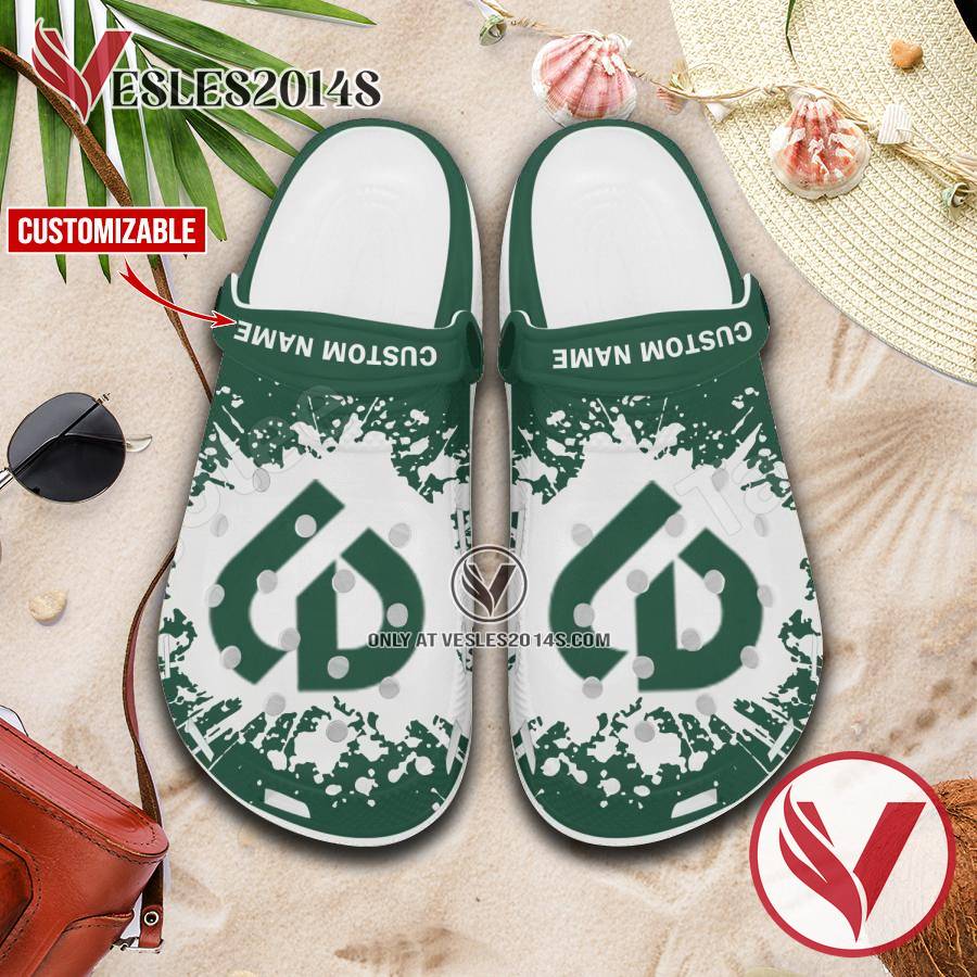 College of DuPage Logo Crocs Clogs, Unique Footwear For Fans 1