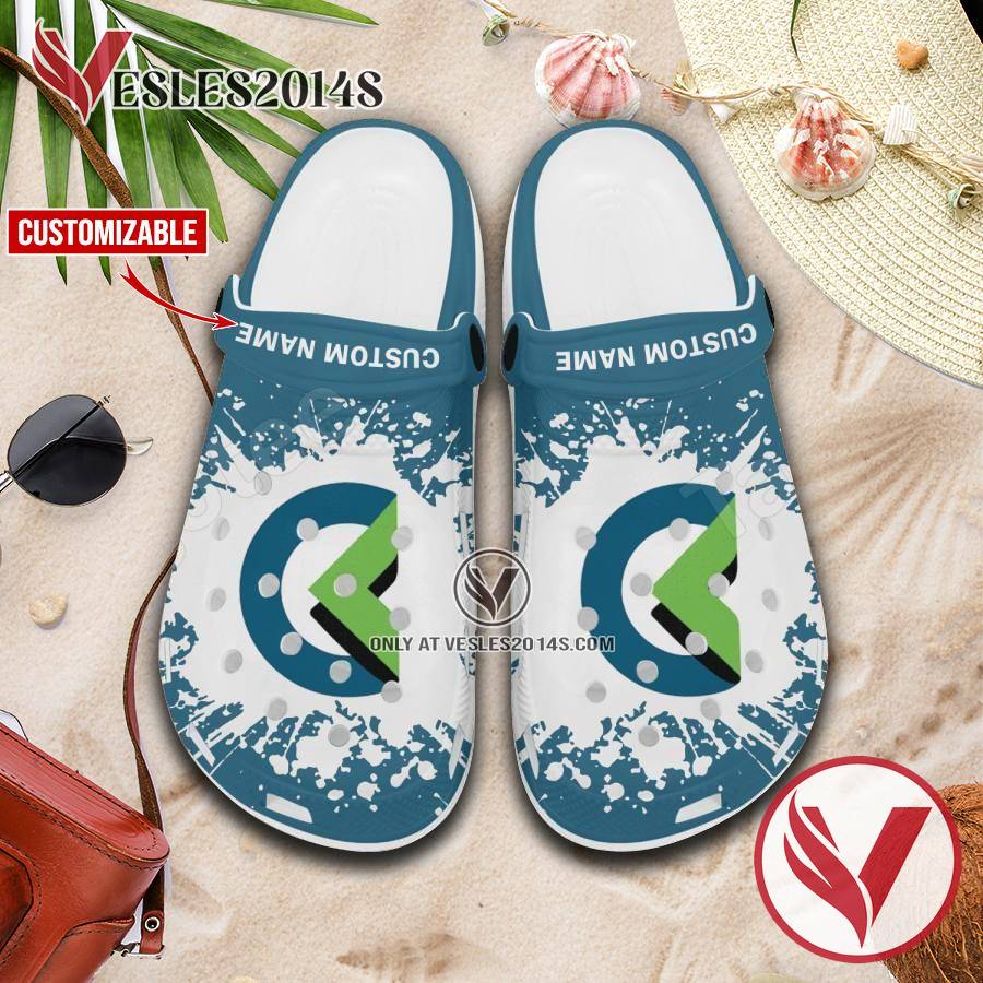 College of Lake County Logo Crocs Clogs, Unique Footwear For Fans 1