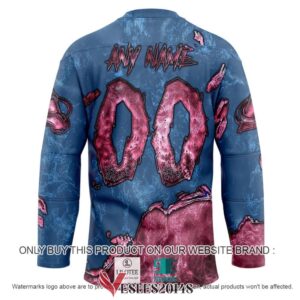 Colorado Avalanche Blood Personalized Hockey Jersey Shirt, Trending Gifts For Fans - Vesles2014s 1