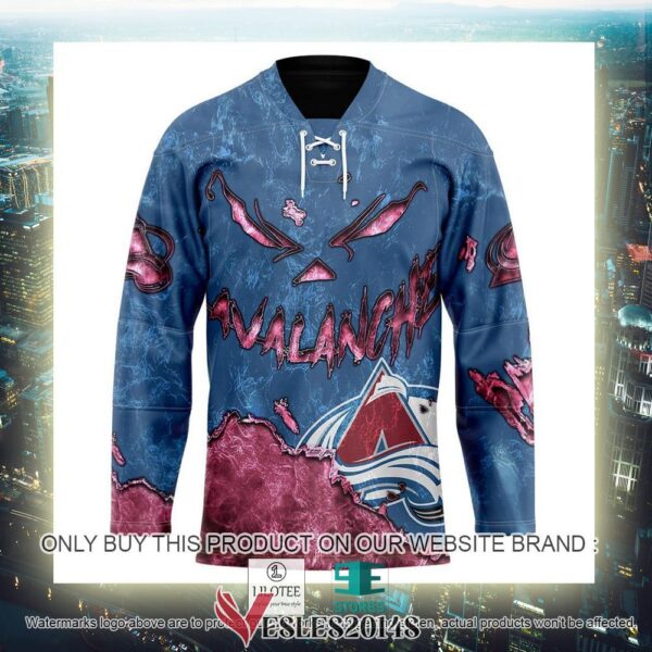 Colorado Avalanche Blood Personalized Hockey Jersey Shirt, Trending Gifts For Fans - Vesles2014s 2
