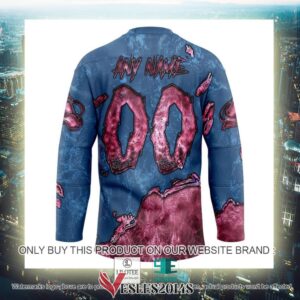 Colorado Avalanche Blood Personalized Hockey Jersey Shirt, Trending Gifts For Fans - Vesles2014s 3