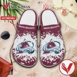 Colorado Avalanche Personalized Crocs Clogs, Unique Footwear For Fans 1