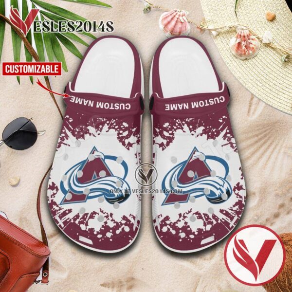 Colorado Avalanche Personalized Crocs Clogs, Unique Footwear For Fans 1
