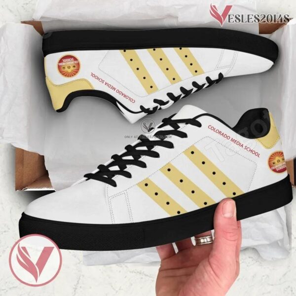 Colorado Media School Logo Stan Smith Shoes, Unique Sneaker For Fans - Vesles2014s 1