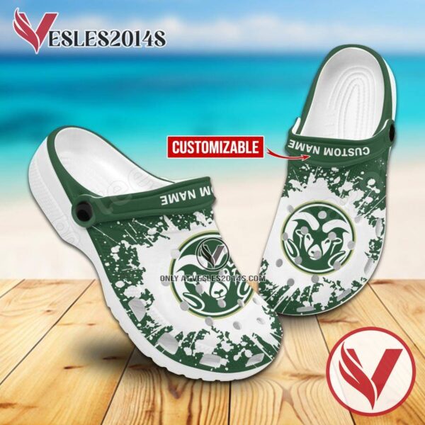 Colorado State Rams Logo Custom Crocs Clogs, Unique Footwear For Fans