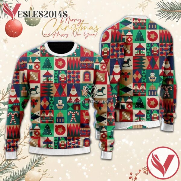 Colorful Christmas Ugly Sweater, Unique Winter Outfits For Fans - Vesles2014S  1
