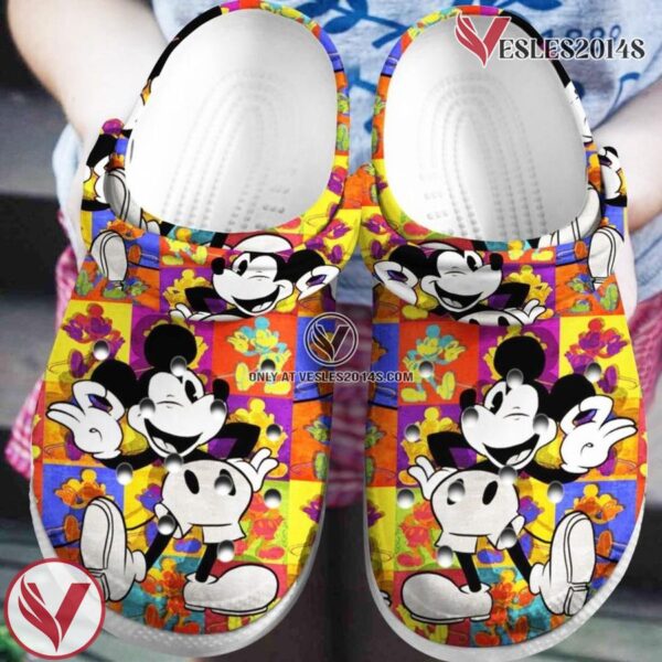 Colorful Mickey Mouse Crocband clogs, Unique Gift From  Vesles2014S