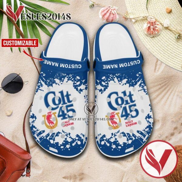 Colt 45 Logo Crocs Clogs, Unique Footwear For Fans 1