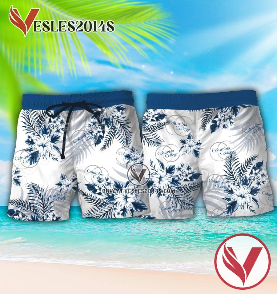 Columbia College Logo Hawaiian Suit, Perfect Gifts Idea In Holiday - Vesles2014S 2