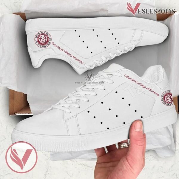 Columbia College of Nursing Print Stan Smith Shoes, Unique Sneaker For Fans - Vesles2014s