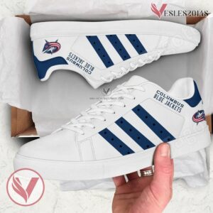Columbus Blue Jackets Hockey Stan Smith Shoes, Unique Sneaker For Fans - Vesles2014s