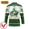 Columbus Blue Jackets St Patrick Day Custom Name Custom Number Hockey Jersey, Trending Gifts For Fans - Vesles2014s