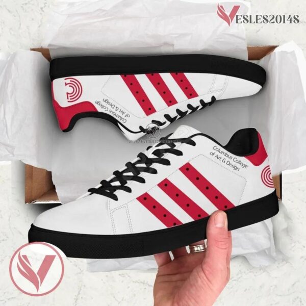 Columbus College of Art and Design Logo Stan Smith Shoes For Men And Womens - Vesles2014s 1