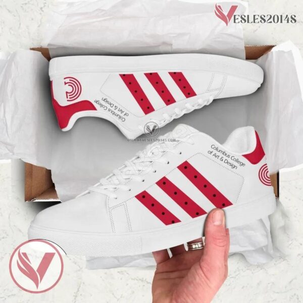 Columbus College of Art and Design Logo Stan Smith Shoes For Men And Womens - Vesles2014s