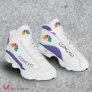 Comacast Logo Air Jordan 13 Shoes, Best Sneaker Gifts For Fans - Vesles2014s