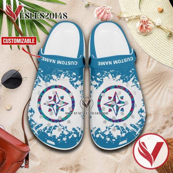 Compass Career College Crocs Crocband Clog, Unique Footwear For Fans 1