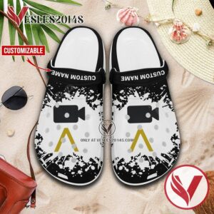 Compass College of Cinematic Arts Logo Crocs Clogs, Unique Footwear For Fans 1
