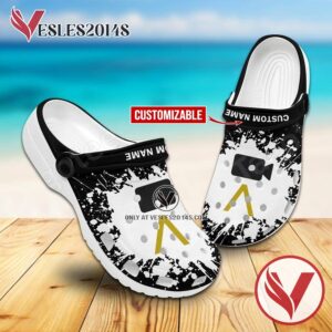 Compass College of Cinematic Arts Logo Crocs Clogs, Unique Footwear For Fans