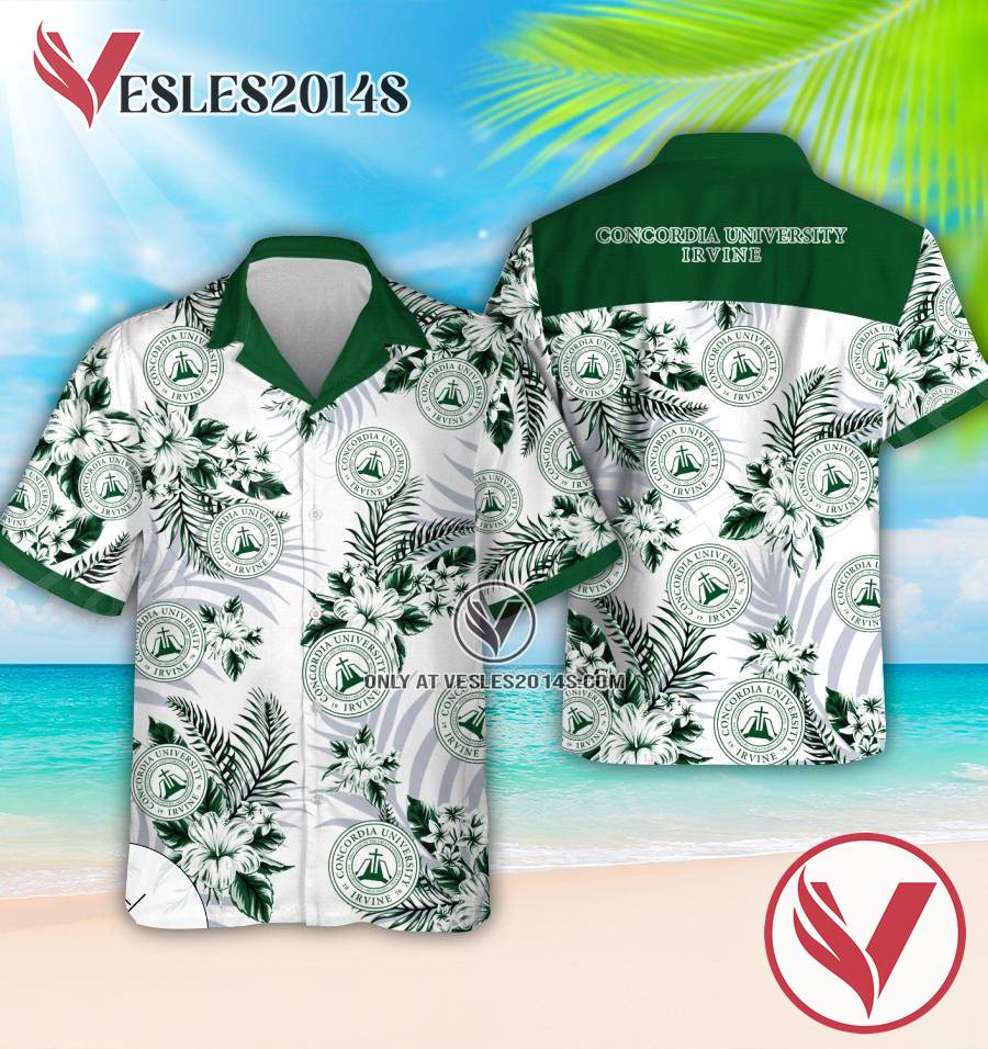 Concordia University-Irvine Logo Hawaiian Suit, Perfect Gifts Idea In Holiday - Vesles2014S 1