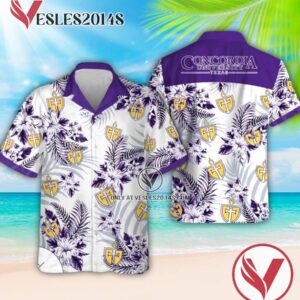 Concordia University Texas Logo Aloha Summer Shirt, Perfect Gifts Idea In Holiday - Vesles2014S 1