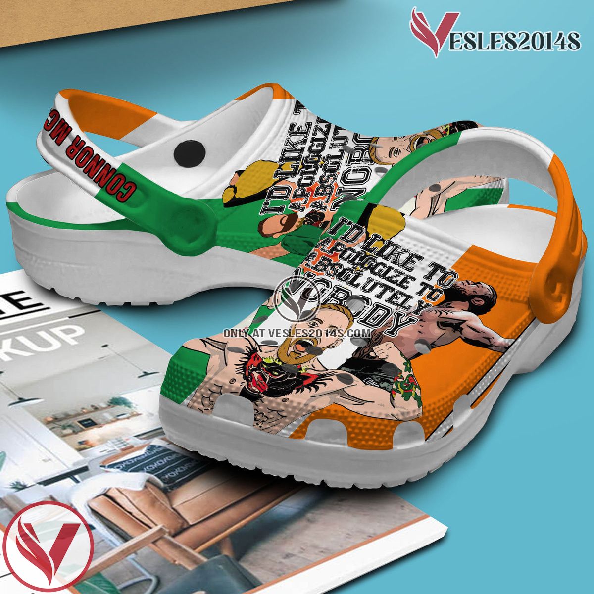 Conor McGregor Notorious Crocs Crocband Clogs Shoes Comfortable For Men Women and Kids, Unique Gift From Vesles2014S 3