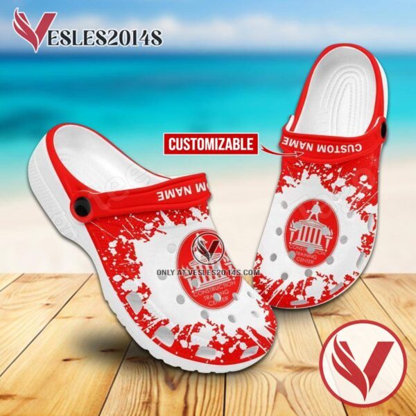 Construction Training Center Personalized Crocs Clogs, Unique Footwear For Fans