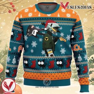 Cool Guitar Canti Fooly Cooly FLCL Ugly Christmas Sweater, Unique Christmas Gift For Fans - Vesles2014S