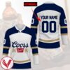 Coors Banquet Beer Personalized Hockey Jersey, Trending Gifts For Fans - Vesles2014s