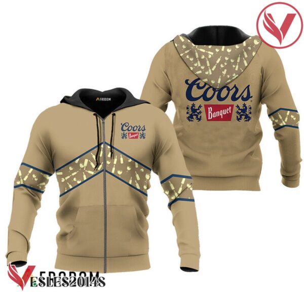Coors Banquet Beige Wine Pattern Hoodie & Zip Hoodie - Vesles2014S 1