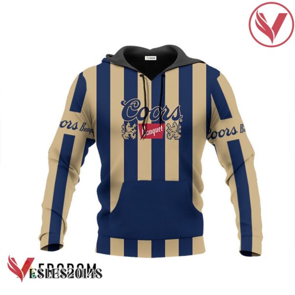 Coors Banquet Blue Vintage Striped Hoodie & Zip Hoodie - Vesles2014S 2