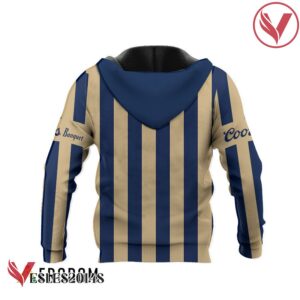 Coors Banquet Blue Vintage Striped Hoodie & Zip Hoodie - Vesles2014S 4