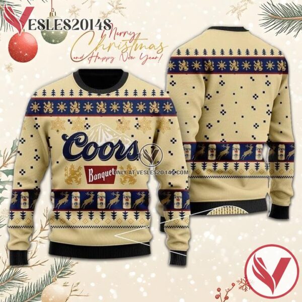Coors Banquet Christmas Sweater, Unique Winter Outfits For Fans - Vesles2014S  1