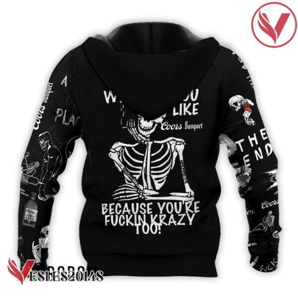 Coors Banquet Rock And Roll Skeleton Skull Hoodie & Zip Hoodie - Vesles2014S 3